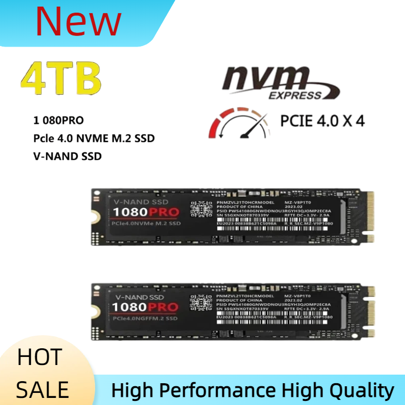 M.2 Nvme 4Tb Pcie 4.0 Ssd - Novo SSD Original 1080Pro 512GB‑4TB NVMe