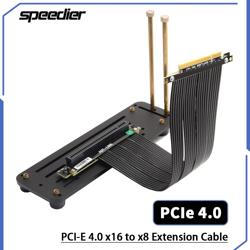 Pcie 4.0 X16 Riser Cable 90 Degree - Riser pci express 4.0 x8 para