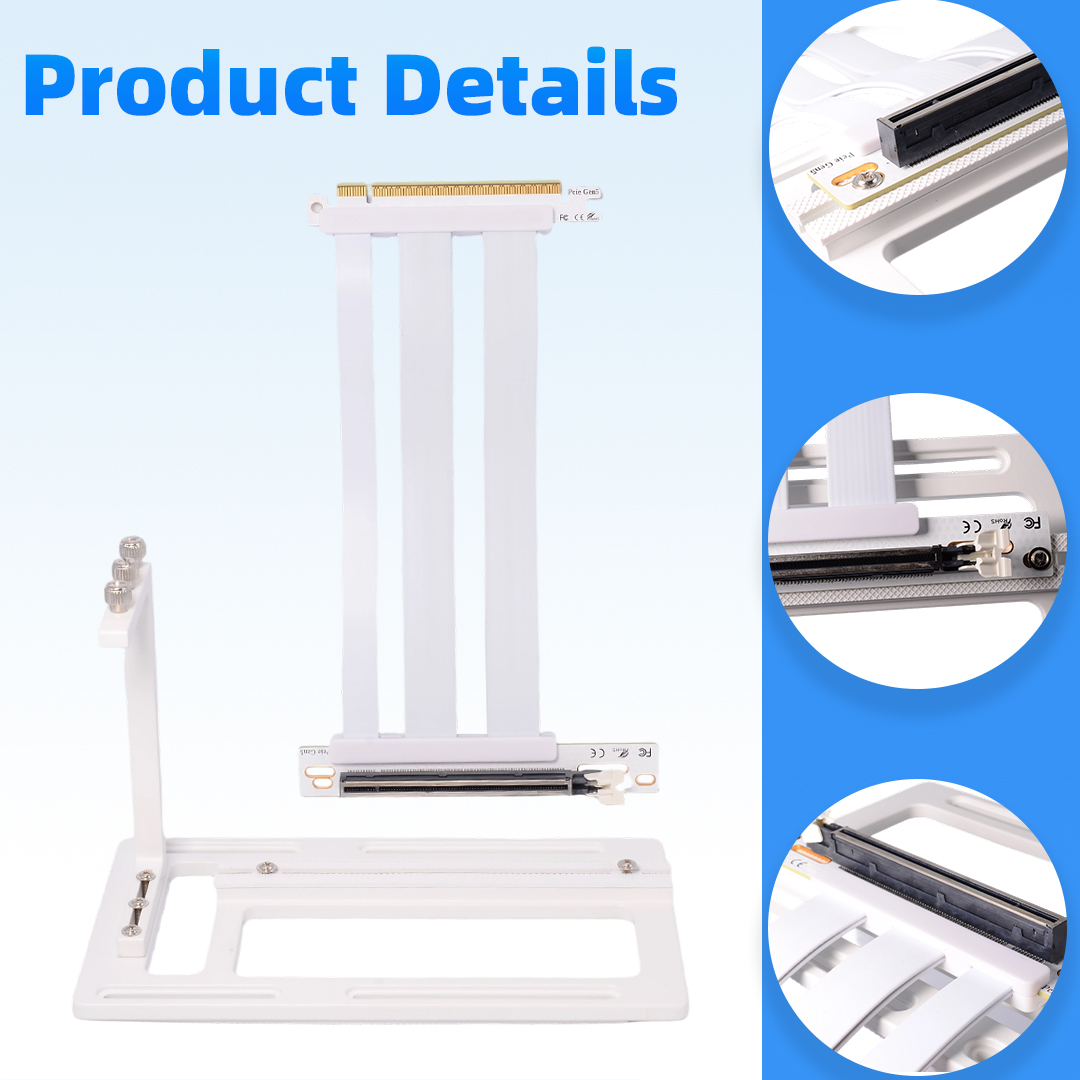 Pcie 4.0 X16 Riser Cable 90 Degree - Cabo Riser PCIe 5.0 /4.0 /3.0