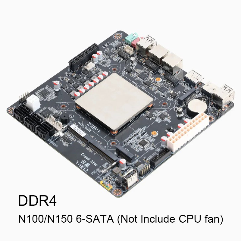 Placa-Mãe NAS de 6 Baias N100/ - Nas Motherboard N100 6 Sata avaliação e preço
