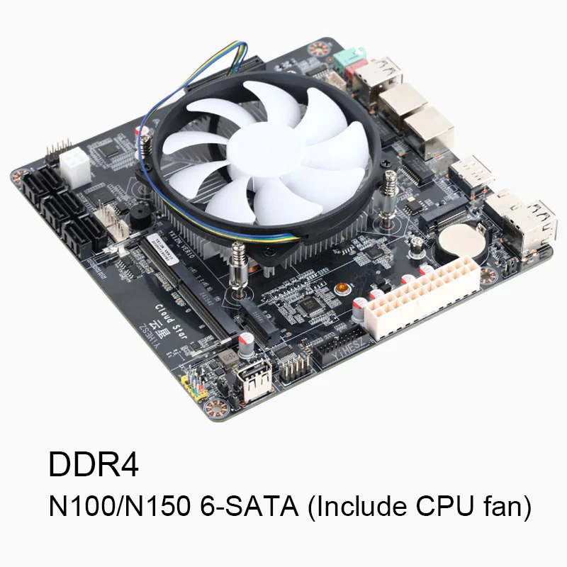 Placa-Mãe NAS de 6 Baias N100/ - Nas Motherboard N100 6 Sata avaliação e preço