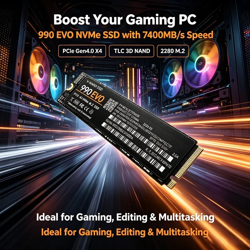 SSD M.2 NVMe para Jogos 990 EV - M.2 Nvme 4Tb Pcie 4.0 Ssd avaliação e preço