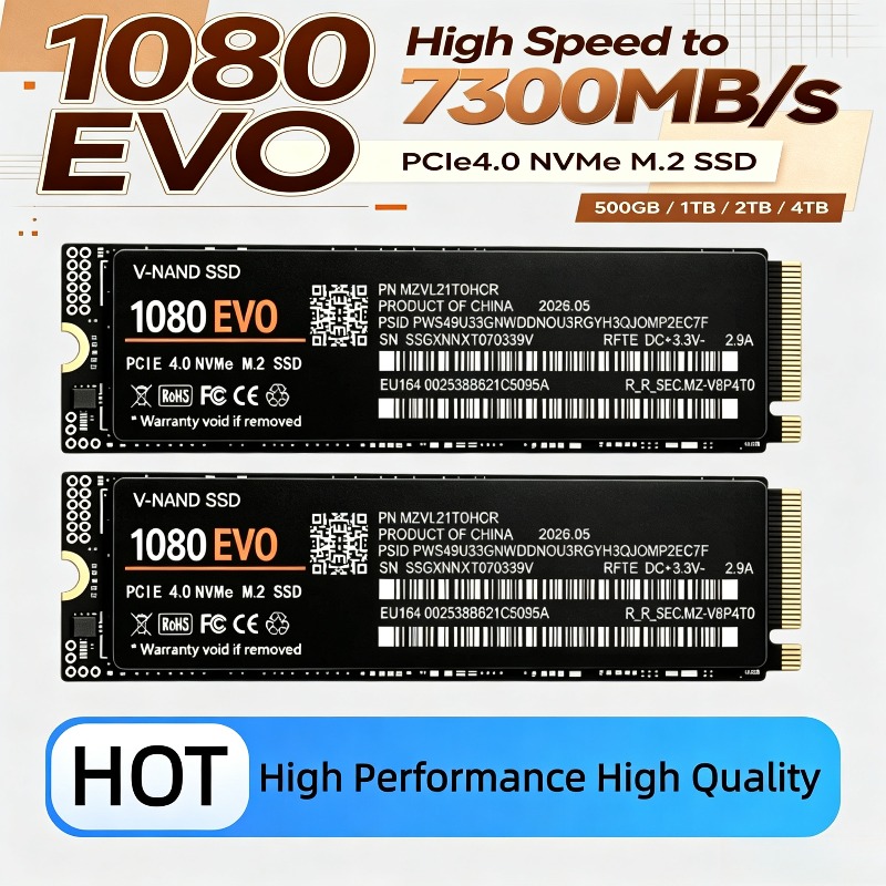 2026 NOVO SSD Interno 1080 EVO - M.2 Nvme 4Tb Pcie 4.0 Ssd avaliação e preço