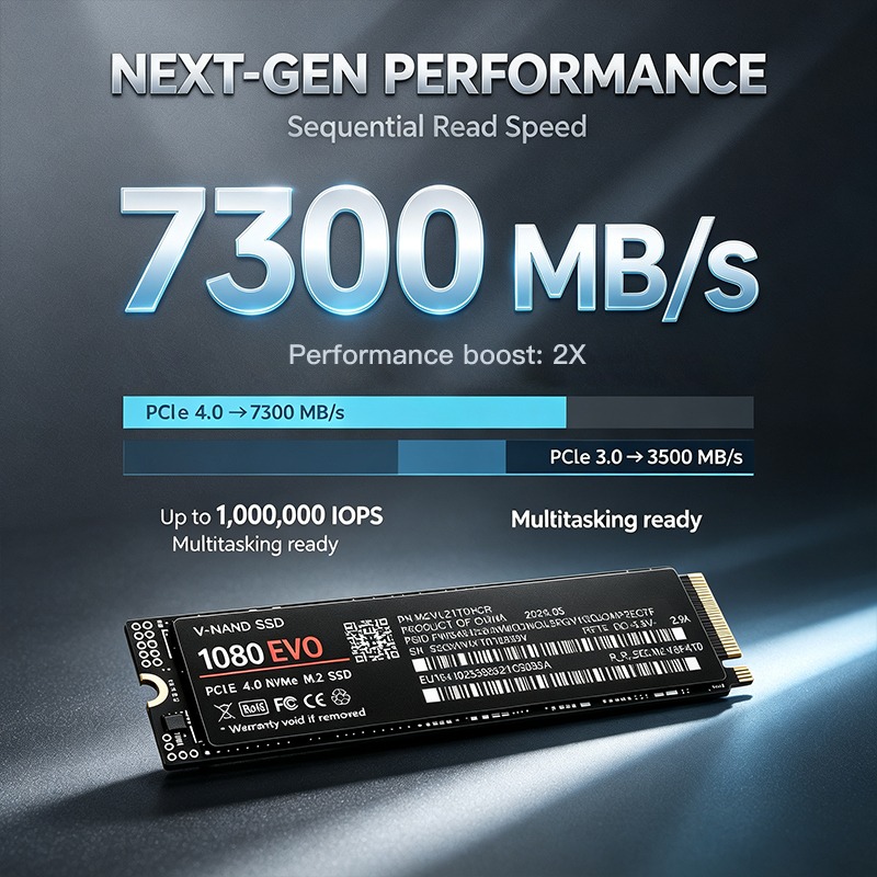 2026 NOVO SSD Interno 1080 EVO - M.2 Nvme 4Tb Pcie 4.0 Ssd avaliação e preço