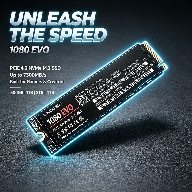 2026 NOVO SSD Interno 1080 EVO - M.2 Nvme 4Tb Pcie 4.0 Ssd avaliação e preço
