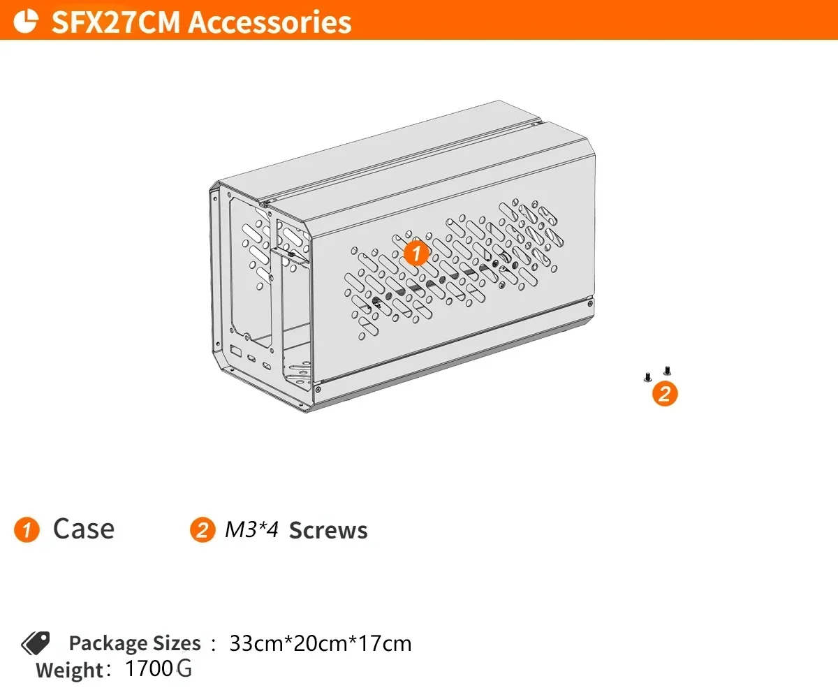 Chassi de Metal para TH3P4 TH5 - External Gpu Dock Pcie 4.0 Oculink avaliação e preço