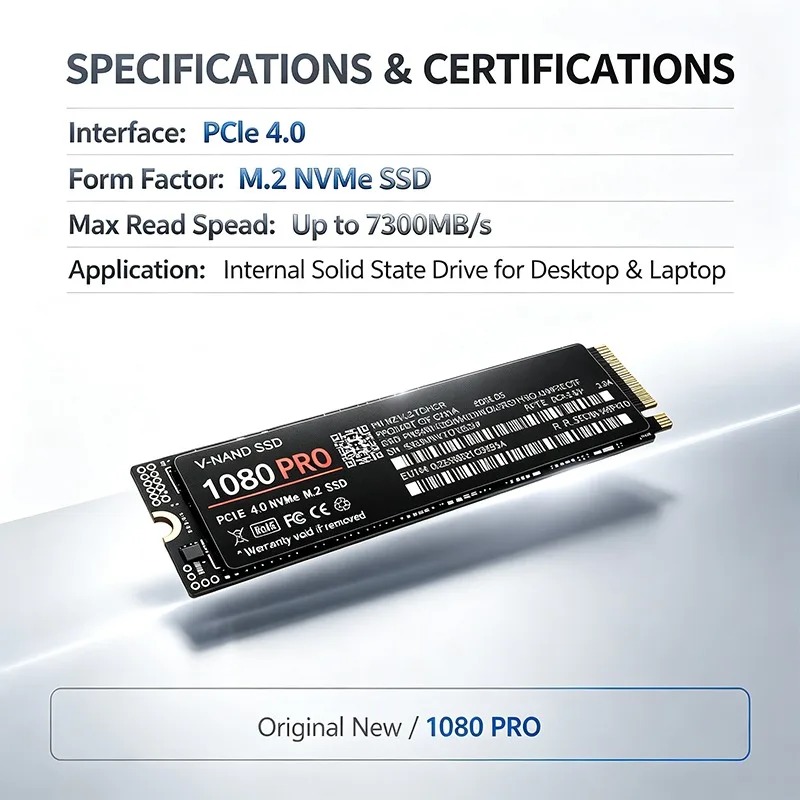 SSD 1080PRO original, M.2 NVMe - M.2 Nvme 4Tb Pcie 4.0 Ssd avaliação e preço