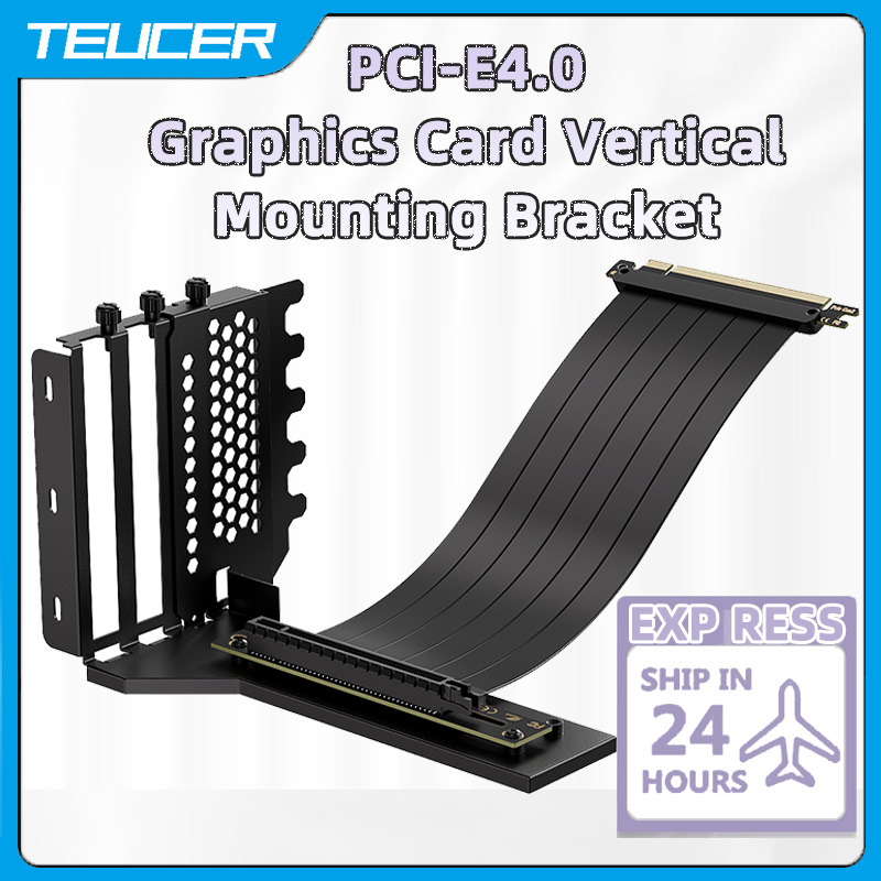 Teucer vertical gpu suporte de - Pcie 4.0 X16 Riser Cable 90 Degree avaliação e preço