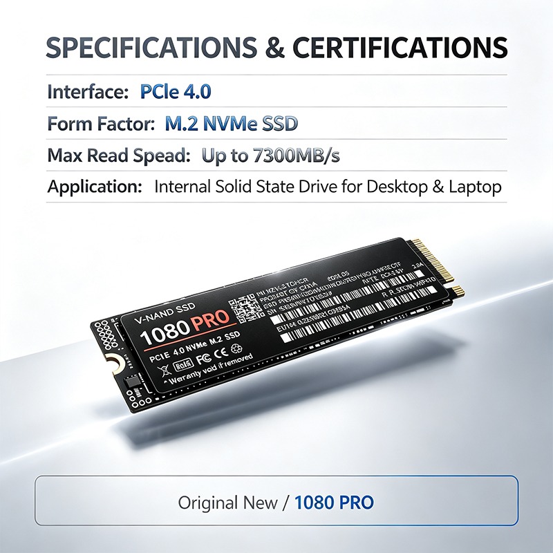 SSD NVMe M.2 PCIe 4.0 1080PRO  - M.2 Nvme 4Tb Pcie 4.0 Ssd avaliação e preço