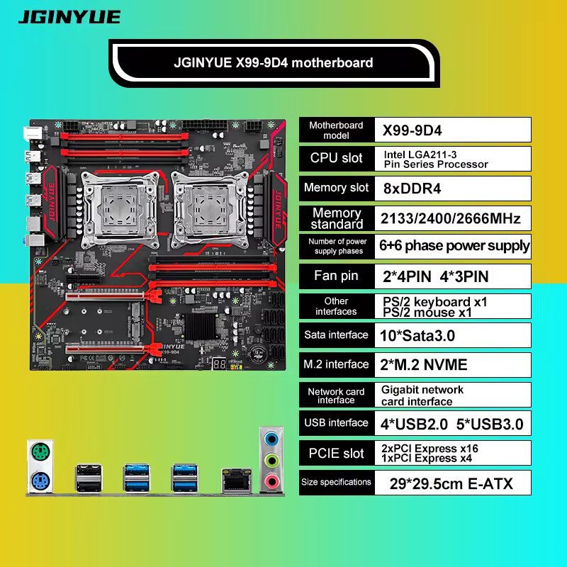 X99 placa-mãe dupla cpu lga 20 - X99 Dual Cpu Motherboard Combo avaliação e preço