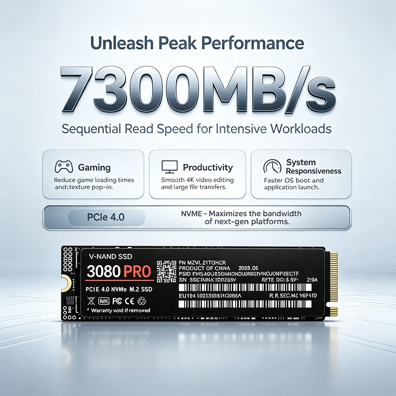 SSD M.2 NVMe para jogos 3080PR - M.2 Nvme 4Tb Pcie 4.0 Ssd avaliação e preço